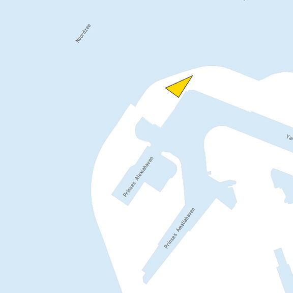 The location marked on a map of Maasvlakte 2